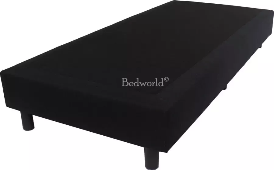 Bedworld Collection 70x200 Geveerde hotel boxspring zwart