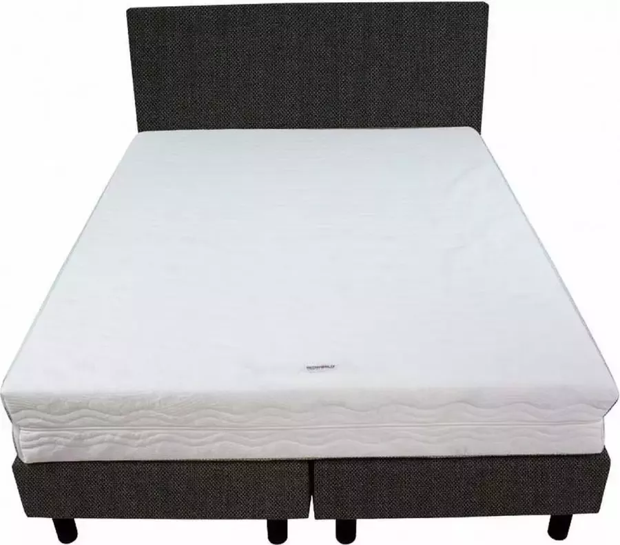 Bedworld Collection Bedworld Boxspring 160x200 Medium Linnenlook Zwart (S14)
