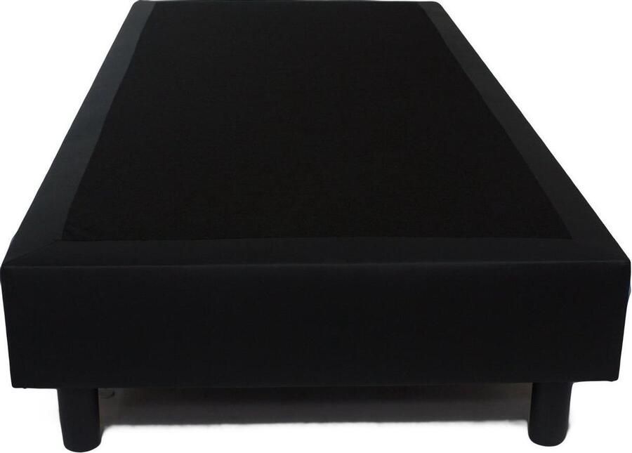 Bedworld Collection Bedworld Boxspring 90x210 zonder Matras 1 Persoons Bed Massieve Box Zwart