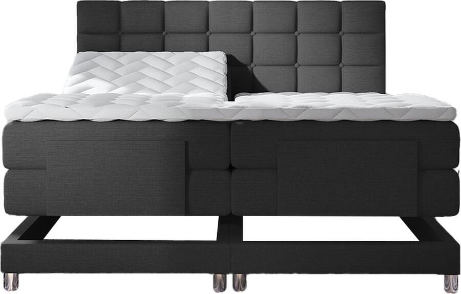 Bedworld Collection Bedworld Electrische boxspring Dubai 180x200 cm Zwart