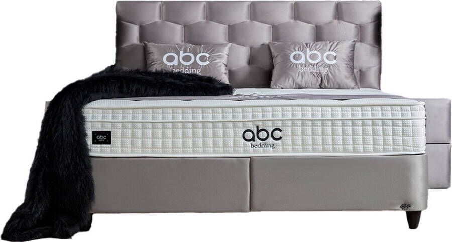 Bedworld Collection Bedworld Opberg boxspring Palermo 180x200 cm Grijs