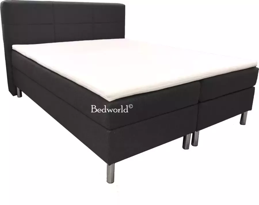 Bedworld Collection Boxspring Amsterdam grijs 160x200