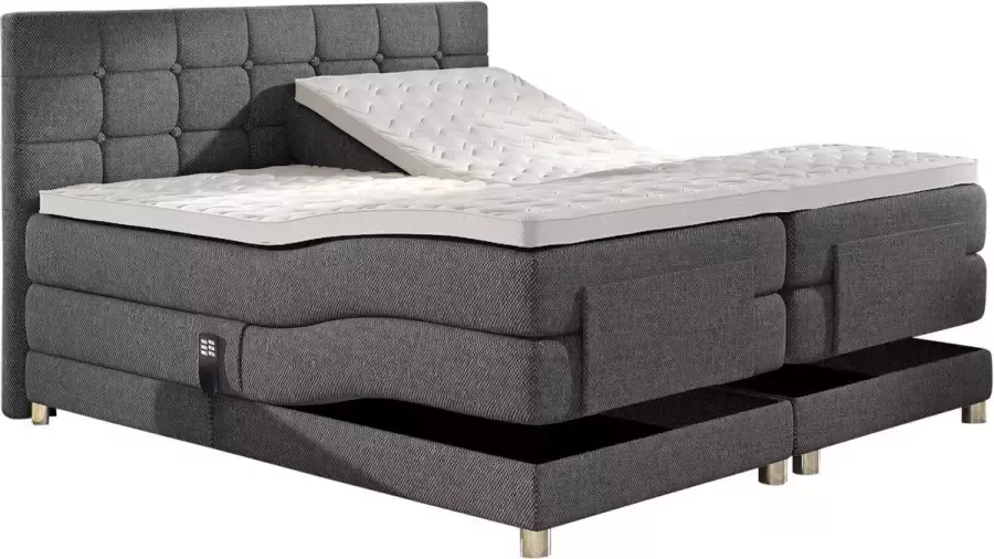 Bedworld Collection Electrische boxspring Dubai grijs 160x200