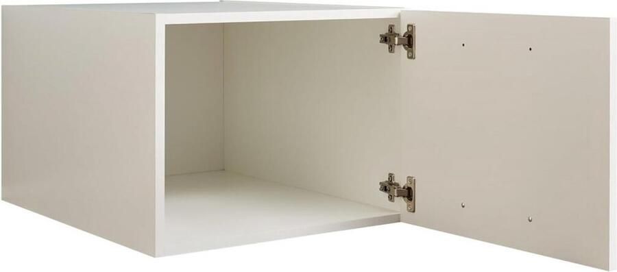 Emob Bovenkast voor wasmachinekast Laundreezy 50 x 68 x 38 cm Wit Wasmachinekasten Wit MDF Wasmachinekasten Op voorraad - Foto 2