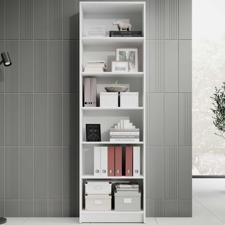 Bega Consult Boekenkast Viviane 60x78cm wit Boekenkasten Wit Spaanplaat Boekenkasten Op voorraad