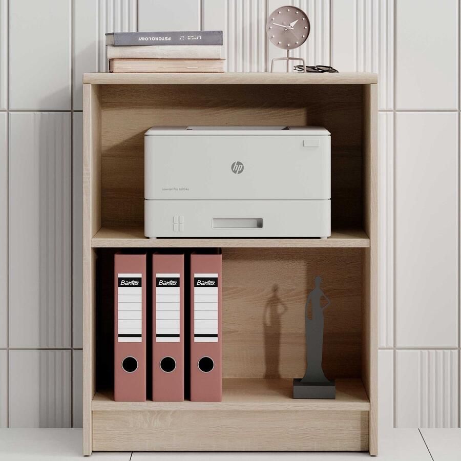 Bega Consult Boekenkast Viviane 60x78cm eik Kantoor outlet Bruin Spaanplaat Kantoor outlet Op voorraad