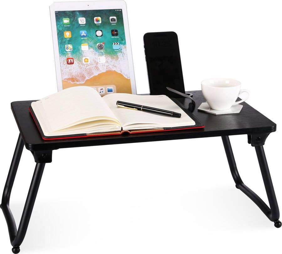 Behave Bedtafel Banktafel Laptop tafel Multifunctioneel Zwart