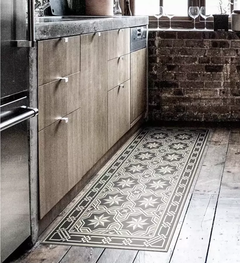 Beija Flor Gothic Antique Vloerkleed Vinyl Loper Waterbestendig 70x180cm