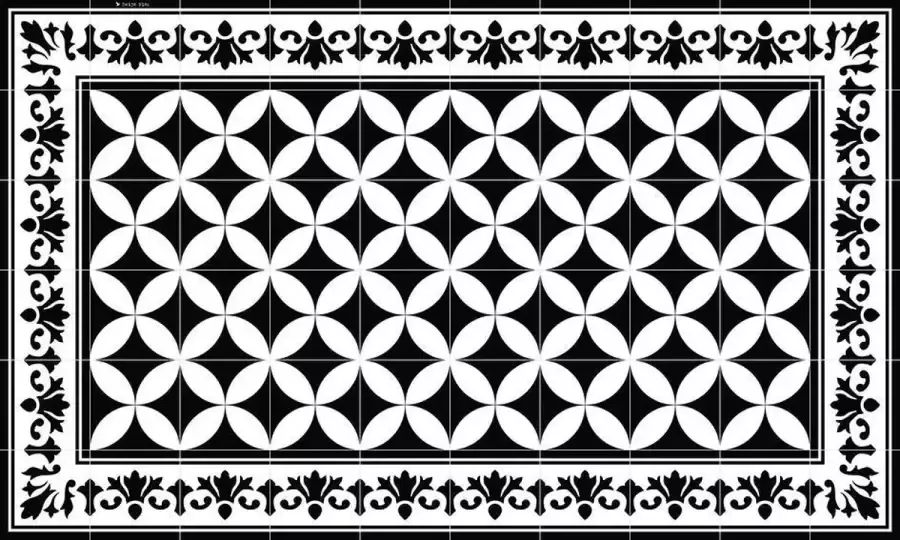 Beija Flor SO4 Sofi Vloerkleed Vinyl Groot Waterbestendig 70x120cm