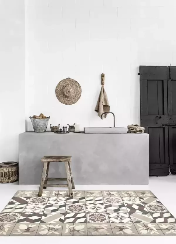 Beija Flor Vloermat Eclectic Magnolia Antique Vinyl Medium Waterbestendig 60x97cm