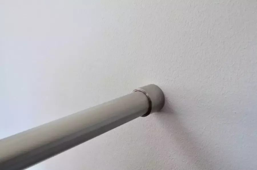 Bekkers RVS garderobe stang kapstok voor tussen twee muren (100 cm)