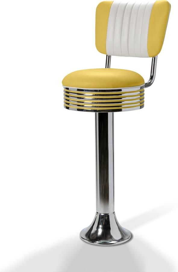 Bel Air Retro Barkruk BS-27CB Geel