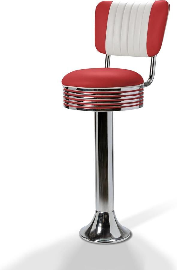 Bel Air Retro Barkruk BS-27CB Rood