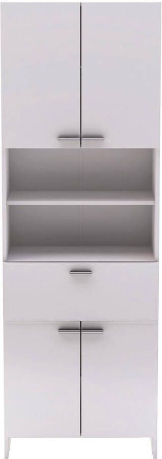 BELFURN Badkamerkast Febe met 4 deuren en 1 lade wit