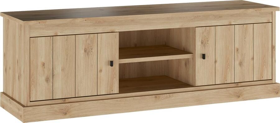 BELFURN Balencia lichte eik tv meubel 155cm