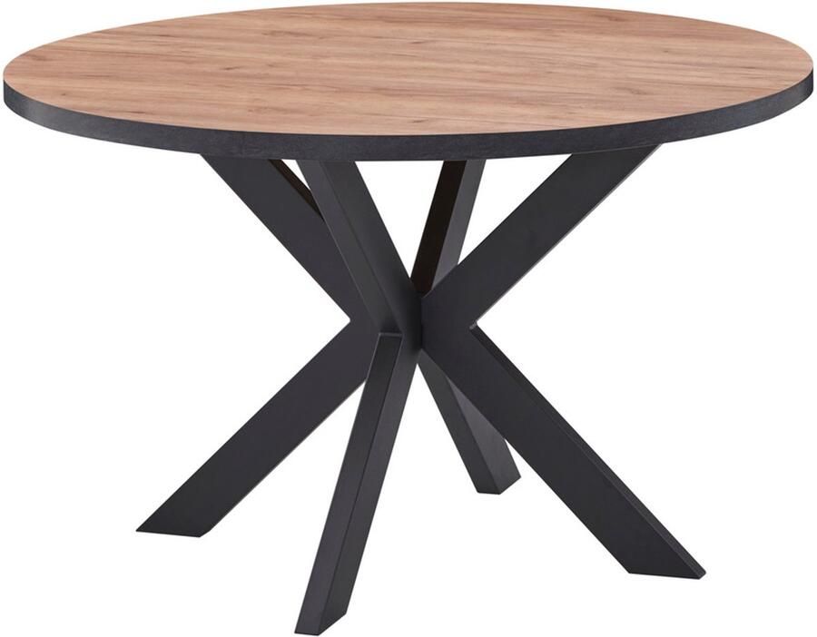 BELFURN Eetkamertafel Elio rond 120 cm in franse eik