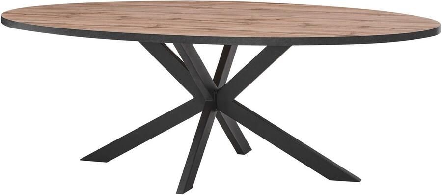 BELFURN Eetkamertafel ovaal 220x110 cm Nestor in decor mango eik