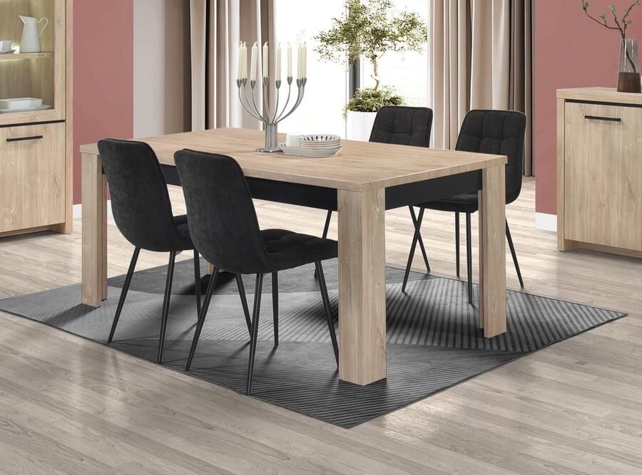 BELFURN eettafel Esprit in bleke eik 190x90cm