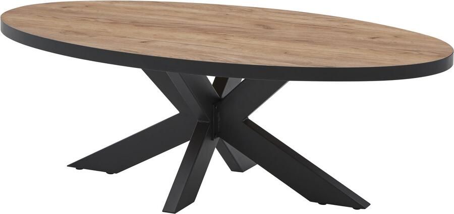 BELFURN salontafel ovaal 130x70cm Elio in franse eik decor