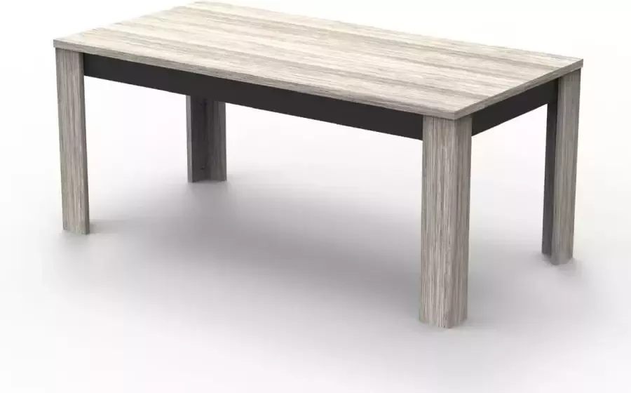 BELFURN Brunei eetkamertafel 180x90cm in een sonoma grijs decor