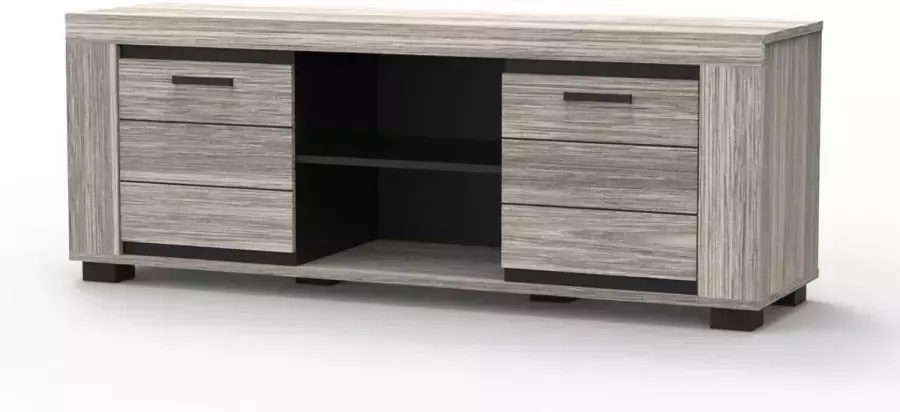 BELFURN Brunei tv meubel 150cm in een sonoma grijs decor