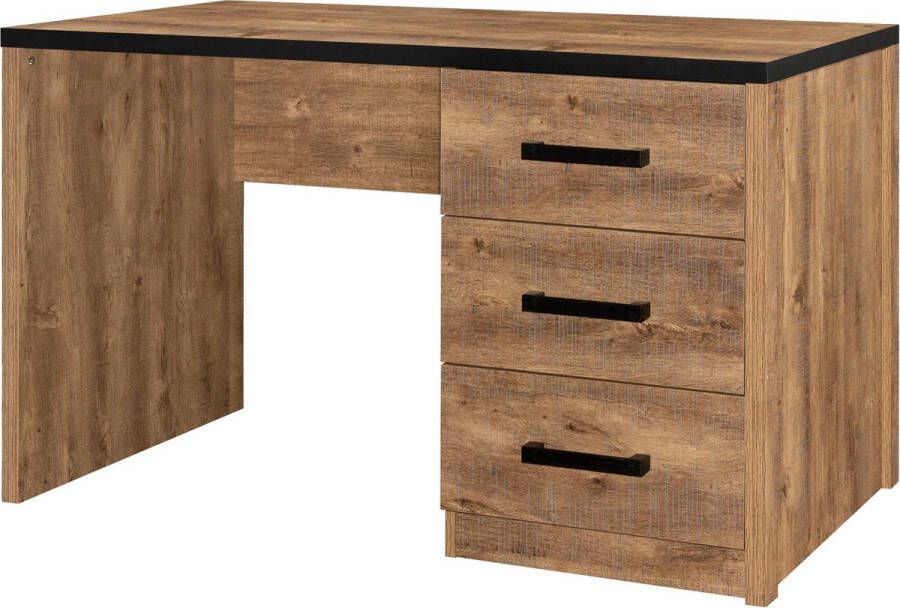 BELFURN bureau Esra 125cm breed acacia eikkleur