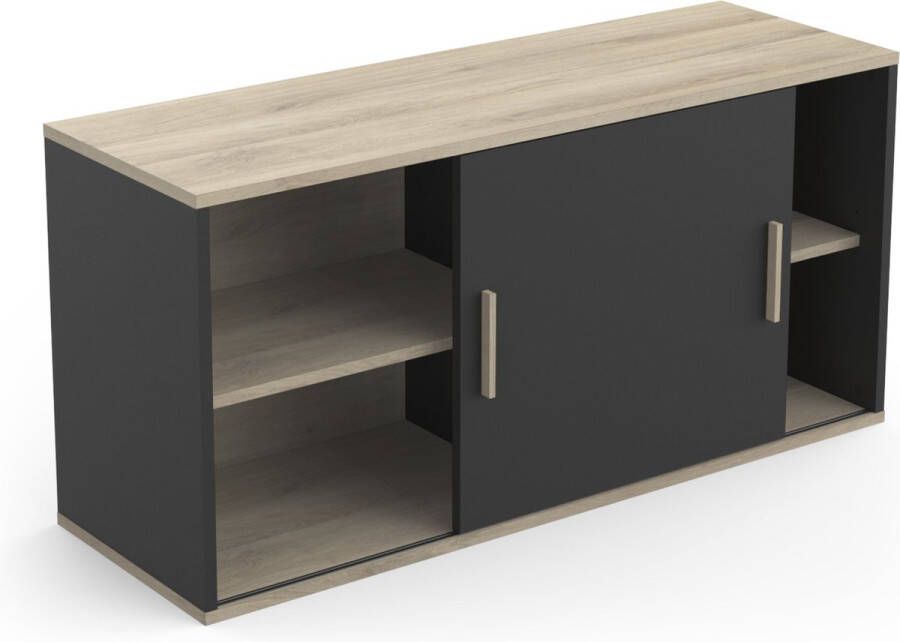 BELFURN keukenkast hangkast diagone 120cm keukenelement met 1 schuifdeur