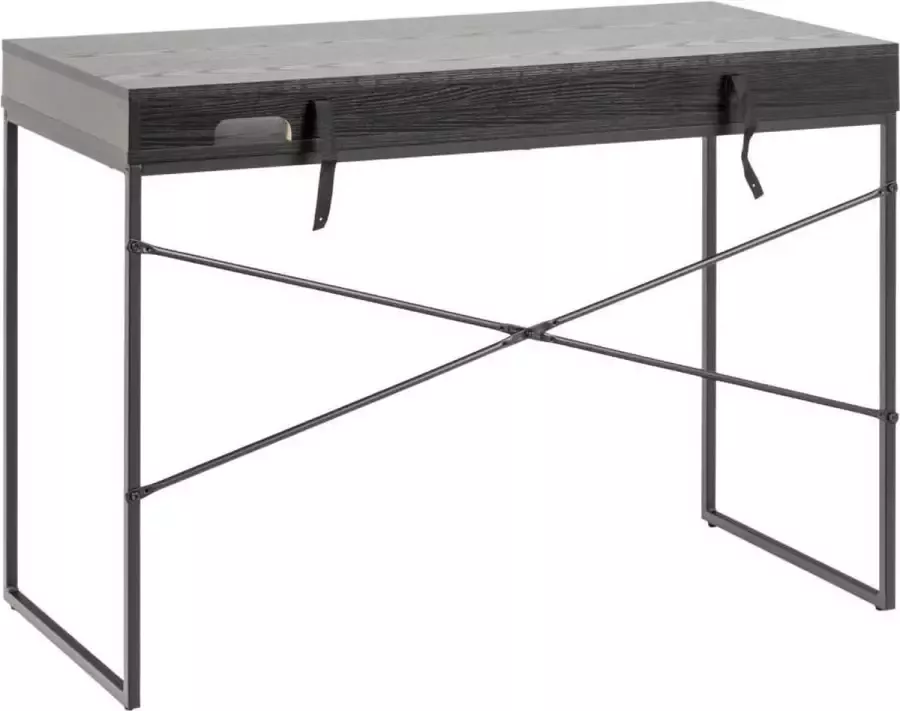 BELFURN Sami scandinavisch bureau in melamine as zwart