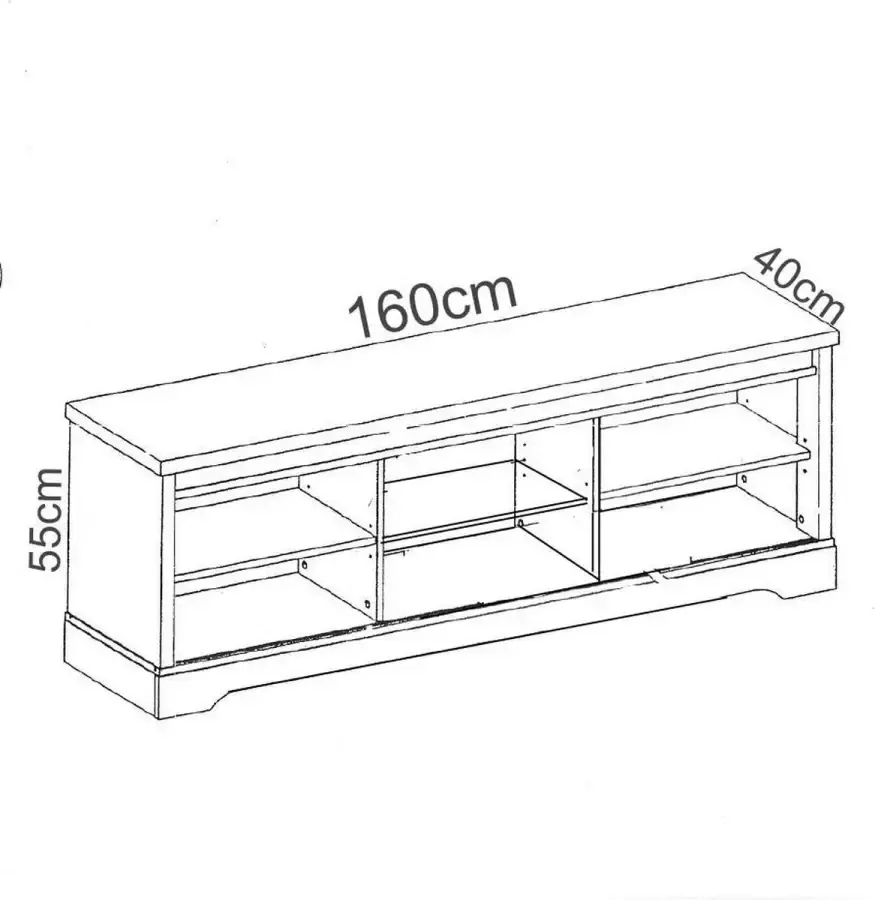 BELFURN Vadena mango tv kast 160cm