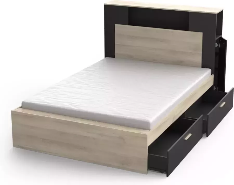 Demeyere GROUP Bedframe LIFE ideaal voor kleine kamers ruimtebesparend veel opbergruimte - Foto 15