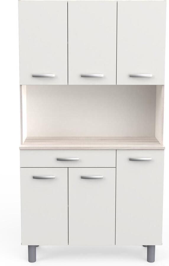 Aemely Keukenkast 6-Deurs Keukenkast 'Pasta