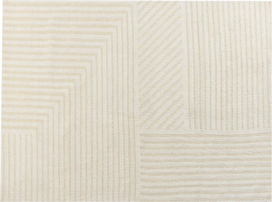Beliani ABEGUM Vloerkleed Lichtbeige 300 x 400 cm Wol - Foto 1
