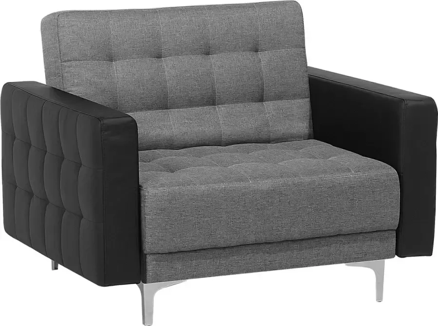 Beliani ABERDEEN Armchair Grijs Polyester