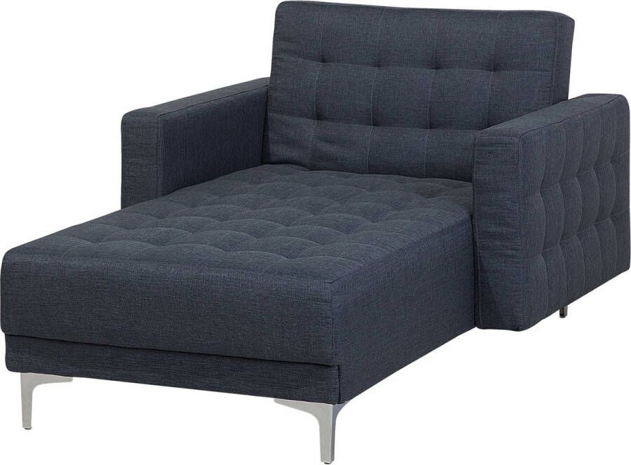 Beliani ABERDEEN Chaise longue Donker Grijs Universeel Polyester