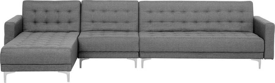 Beliani ABERDEEN Hoekslaapbank Rechterzijde 347 cm Polyester