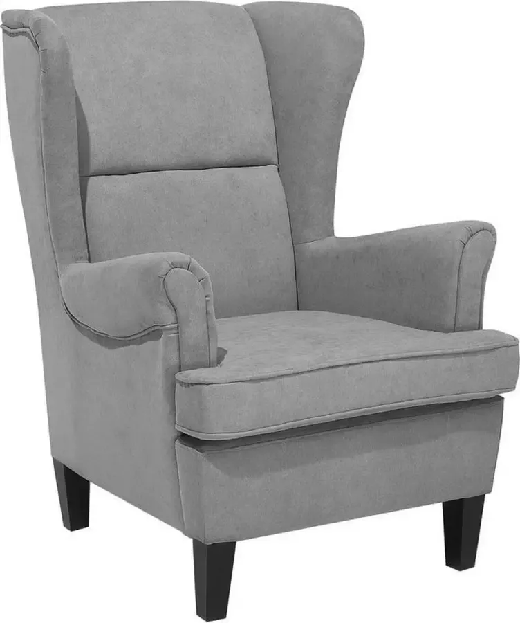 Beliani ABSON Oorfauteuil-Grijs-Polyester - Foto 3