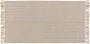 Beliani ADABAG Laagpolig vloerkleed Beige 80 x 150 cm Katoen - Thumbnail 3