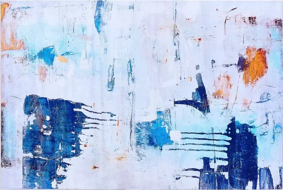 Beliani ADAPAZARI Laagpolig vloerkleed Multicolor 160x230 cm Polyester - Foto 3