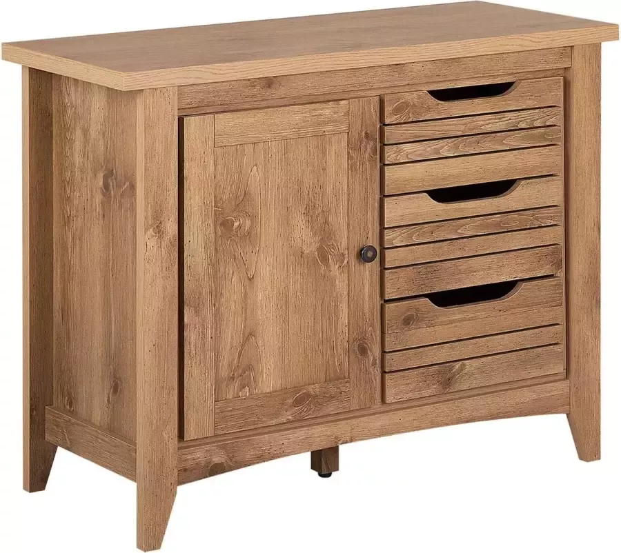 Beliani AGORA Sideboard-Lichte houtkleur-MDF Vezelplaat - Foto 1