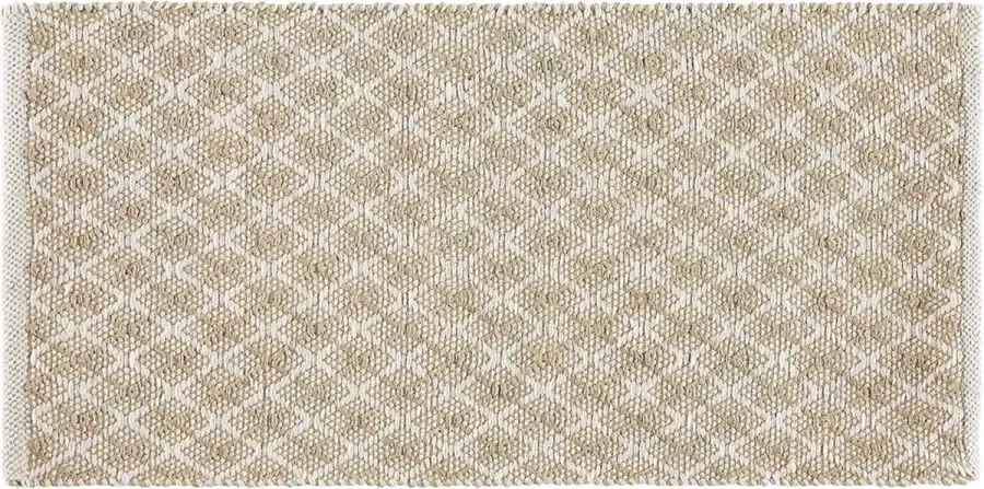 Beliani AKBEZ Laagpolig vloerkleed Beige 50 x 80 cm Jute - Foto 3