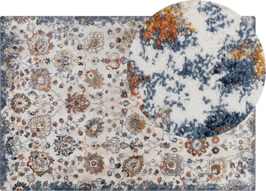 Beliani AKORI Vintage vloerkleed Multicolor Kunststof