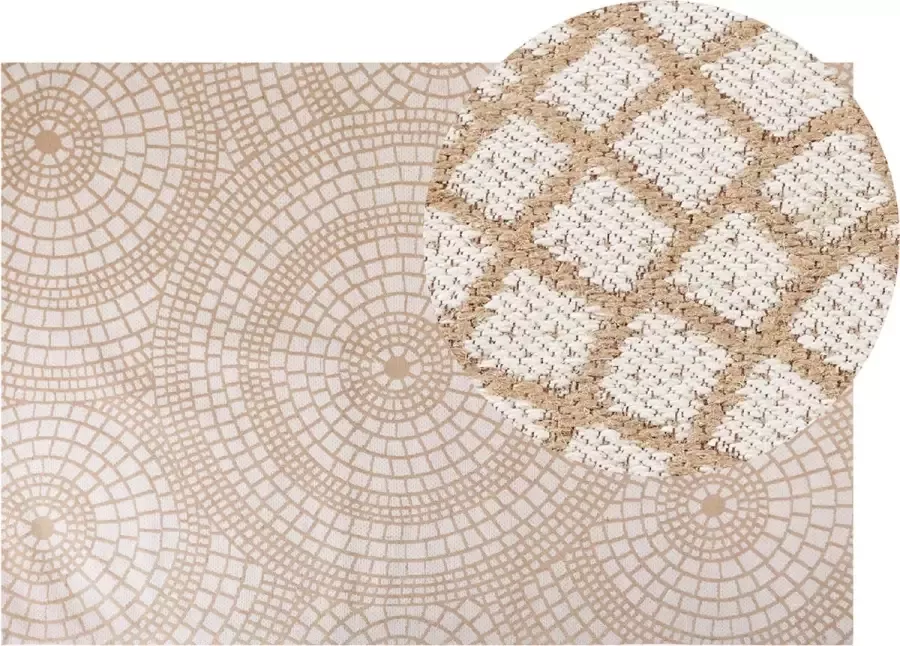 Beliani ARIBA Jute vloerkleed Beige 160 x 230 cm Jute