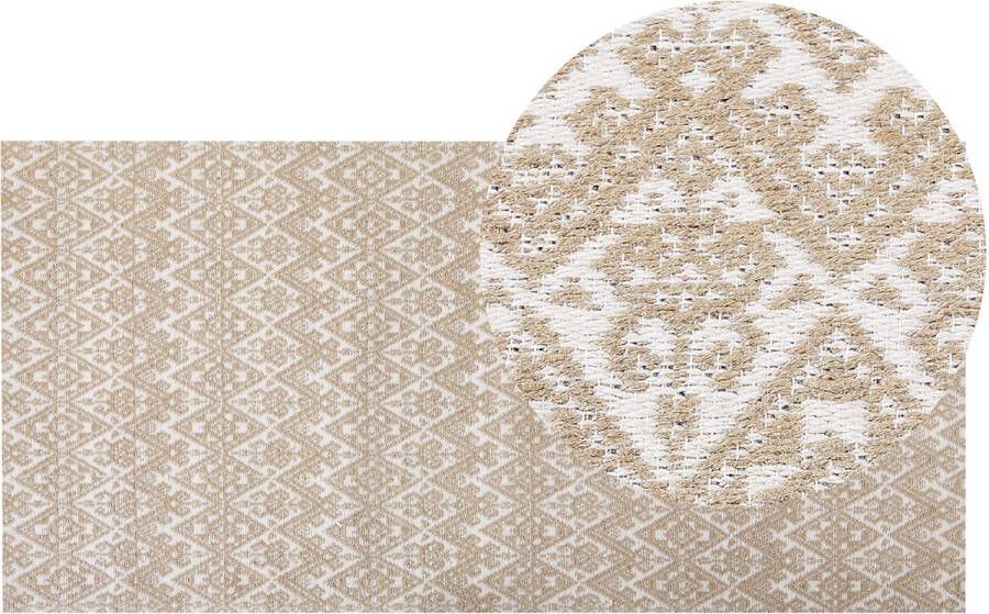 Beliani ATIMA Jute vloerkleed Beige 80 x 150 cm Jute