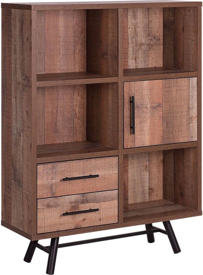 Beliani ATLANTA Boekenkast Lichte houtkleur Vezelplaat