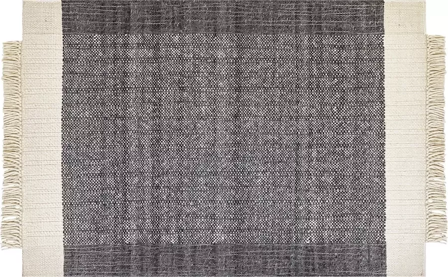 Beliani ATLANTI Modern vloerkleed Gebroken wit 160 x 230 cm Wol - Foto 2