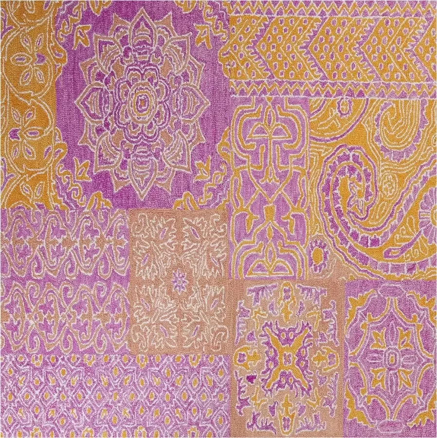 Beliani Vloerkleed vintage meerkleurig 200 x 200 cm AVANOS - Foto 2