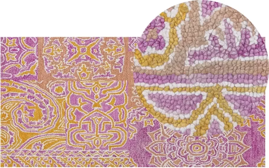 Beliani Vloerkleed vintage meerkleurig 80 x 150 cm AVANOS