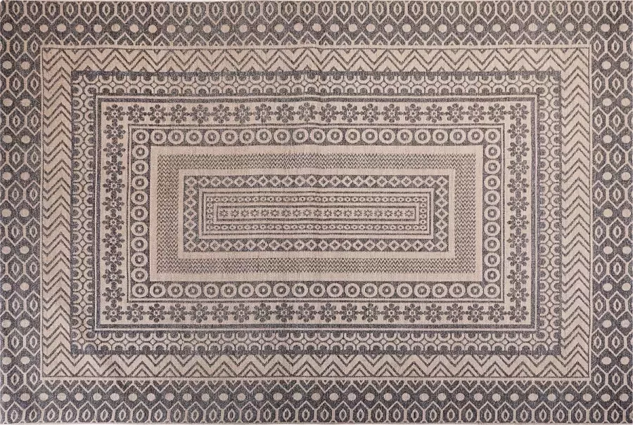 Beliani Vloerkleed jute beige grijs 200 x 300 cm BAGLAR