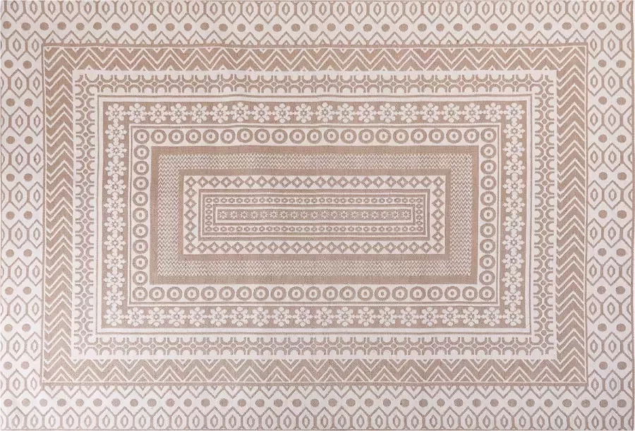 Beliani BAGLAR Jute vloerkleed Beige Wit 160 x 230 cm Jute - Foto 2