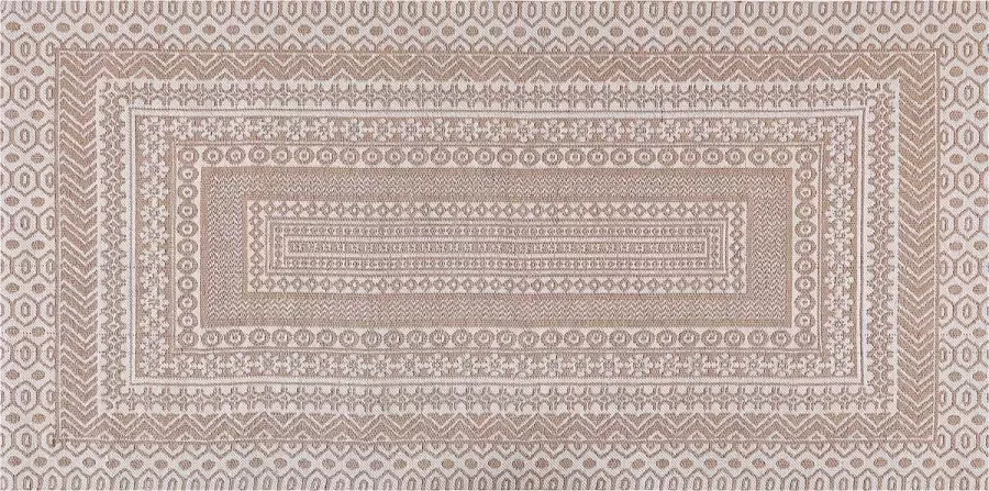 Beliani BAGLAR Jute vloerkleed Beige Wit 80 x 150 cm Jute - Foto 3